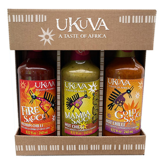 Ukuva Dárkový Trio set omáček z Jižní Afriky, 3x240 ml