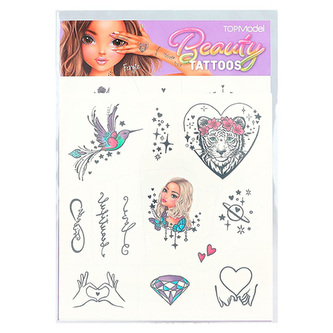Sada tetování Top Model, 2 aršíky