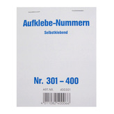 Čísla samolepící Wolf & Appenzeller, Čísla 301-400