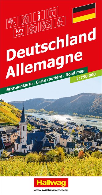 Deutschland Strassenkarte 1:750 000