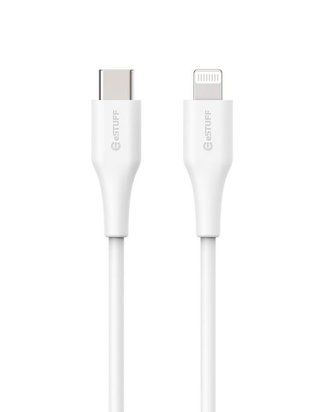 eSTUFF INFINITE Super Soft USB-C to Lightning Cable to Cable MFI 3m, 100% recyklovaný, bílá