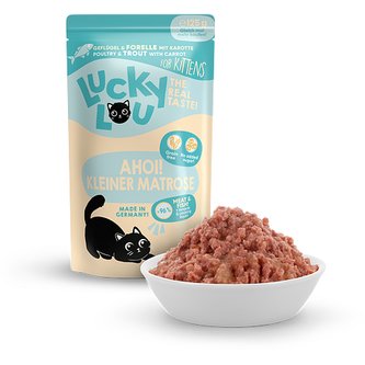 Lucky Lou Lifestage Kitten s drůbežím masem a pstruhem 125 g