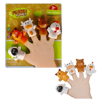 Prstové panenky gumená zvířátka