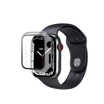 eSTUFF Titan Shield ochranné pouzdro pro Apple Watch Series 7/8 45 mm, Full Body Screen, čirá