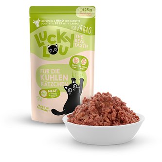 Lucky Lou Lifestage Kitten s drůbežím a hovězím masem 125 g