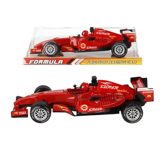 Červené závodní auto pull back