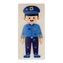 Dřevěný policista puzzle