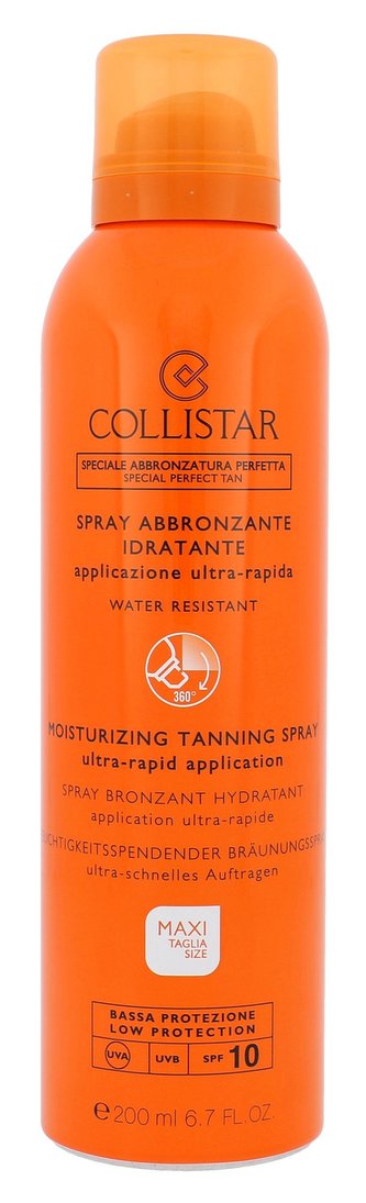 Collistar Special Perfect Tan Opalovací přípravek na tělo Moisturizing Tanning Spray 200 ml SPF10 pro ženy