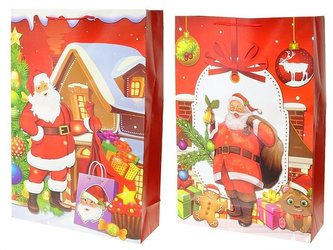 Torebka prezentowa z motywem świątecznym MIX