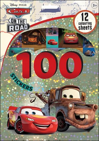 100 samolepek s omalovánkovými listy Auta