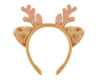 Opaska renifera z uszami jasno brązowa