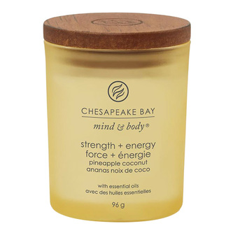 Svíčka ve skleněné váze Chesapeake Bay Candle, Síla a energie, 96 g, ananas a kokos, PT31916E