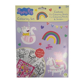 Peppa Pig sada omalovánek s pastelkami a nálepkami Peppa Pig sada omalovánek s pastelkami a nálepkami