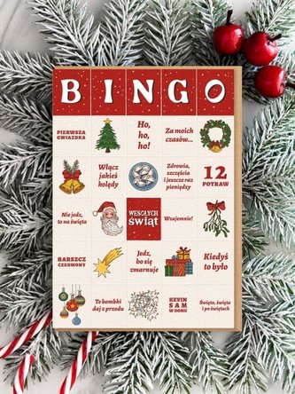 Karnet Boże Narodzeie - BINGO świąteczne