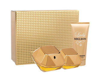 Paco Rabanne Lady Million parfémovaná voda 50 ml + tělové mléko 100 ml + parfémovaná voda 5 ml