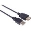 PremiumCord USB 2.0 prodlužovací kabel 0,5m černý