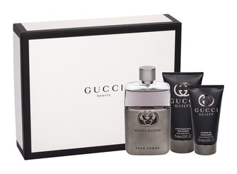 Gucci Guilty Pour Homme toaletní voda 90 ml + balzám po holení 75 ml + sprchový gel 50 ml