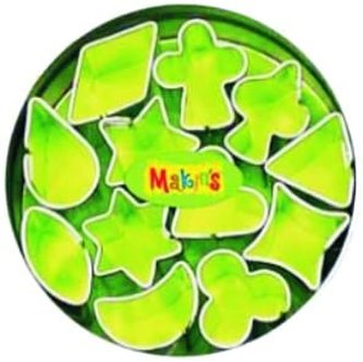 Sada kovových vykrajovátek Geometrik mini, 12ks