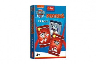 Černý Petr Tlapková patrola/Paw Patrol společenská hra - karty v krabičce 6x9x1cm 20ks v boxu