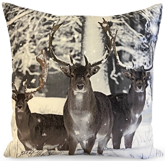 Polštář JELENI V ZIMĚ 40x40 cm Mybesthome