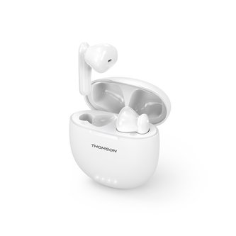 Thomson Bluetooth sluchátka WEAR77032, pecky, nabíjecí pouzdro, bílá Thomson Bluetooth sluchátka WEAR77032, pecky, nabíjecí pouzdro, bílá