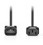NEDIS napájecí prodlužovací kabel/ konektor IEC-320-C14 - konektor IEC-320-C13/ přímý-přímý/ černý/ 3m
