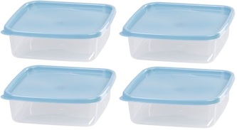 Dóza na potraviny 1000 ml čtverec Lunchbox set 4 ks