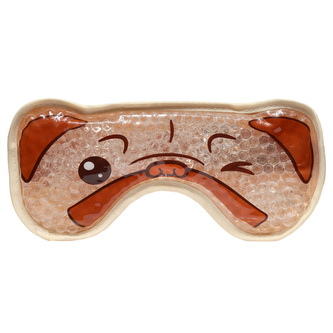 Gelová maska na oči s plyšem Mopsík