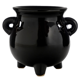 Keramická aromalampa Černý kotlík - velký