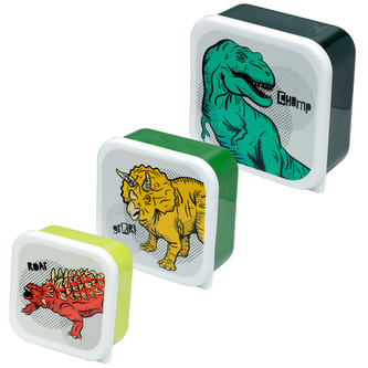 Sada 3 krabiček/nádob na jídlo M/L/XL - Dinosauři Dinosaurie