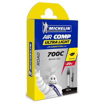 duše MICHELIN AIR COMP ULTRALIGHT 28"x0.75/1.0 (18/25-622) FV/40mm
