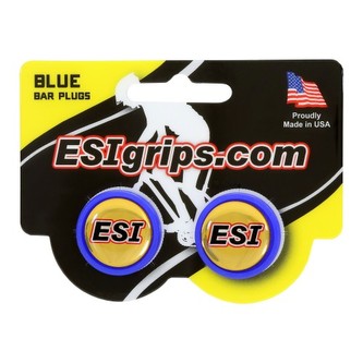 zátky řidítek ESI modré