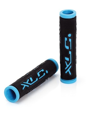 gripy XLC Dual Colour 125mm černo/modré gripy XLC Dual Colour 125mm černo/modré