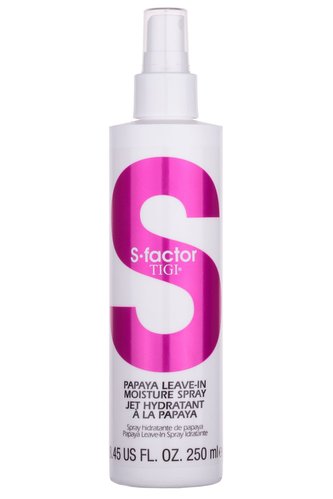 Tigi S Factor Papaya Pro lesk vlasů Leave-In Moisture Spray 250 ml pro ženy