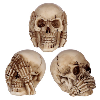 Figurka - 3 sada - malé  -Lebka - Nevidím, neslyším, neřeknu