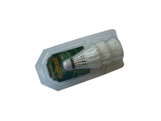 košíčky badminton peří 3ks bílé