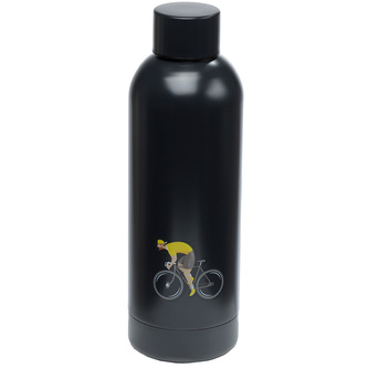 Nerezová termoláhev 530ml- Cyklista kolo bicykl - černá