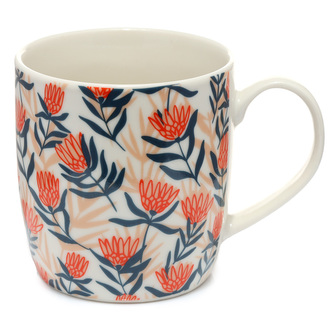 Porcelánový hrnek Květy Botanical Protea
