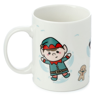 Vánoční porcelánový hrnek Sváteční přátelé