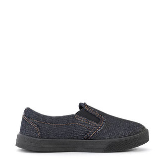 Oldcom Slip-On BOSTON Černé s černou podrážkou Teen Velikost: 30, Barva: Černá