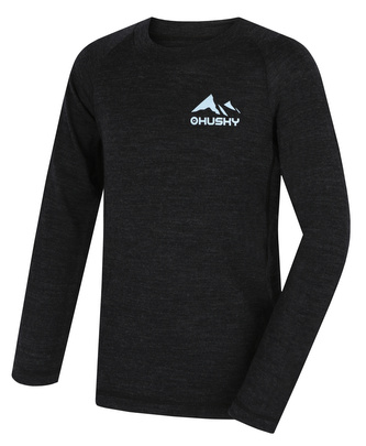 Dětské merino termoprádlo Merbo K black - 164