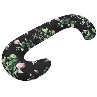 Univerzální kojící polštář ve tvaru C New Baby Pivoňky