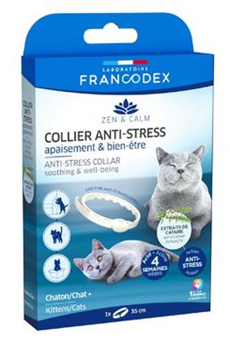 Francodex Obojek Anti-stress kočka, kotě 35cm