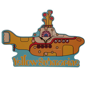 Nástěnné hodiny Beatles Žlutá ponorka - Yellow Submarine, licencovaný design