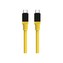 Tactical Fat Man kabel USB-C/USB-C (1m) žlutý