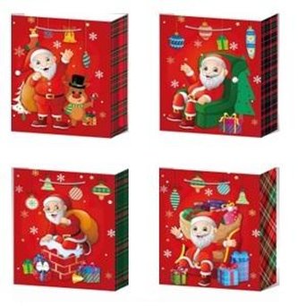 Torebka upominkowa L Boże Narodzenie MIX