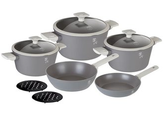 Sada nádobí Berlingerhaus s titanovým povrchem 10 ks Aspen Collection BH-7061