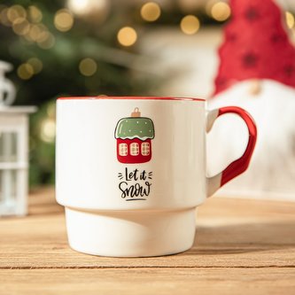 Vánoční hrnek | CARANO | s domečkem | 0,25 l | 833613 Homla