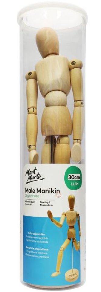 Mont Marte dřevěná figurína, 30 cm č.0001, 1 ks, PP obal
