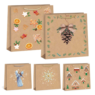 Dárková taška vánoční T5 lesklá